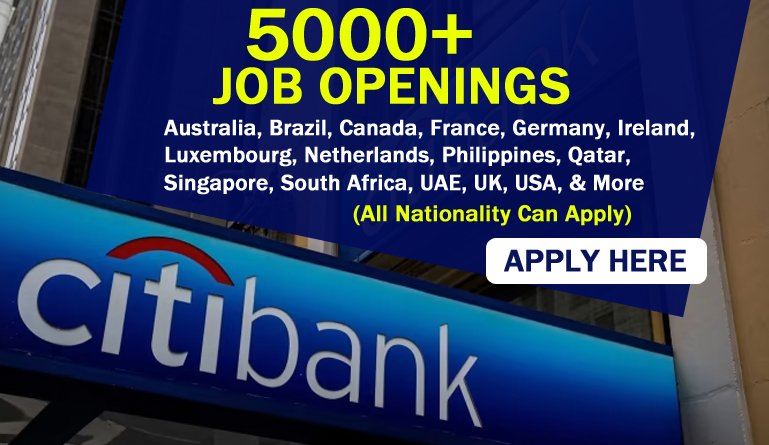 Citibank Careers 2025