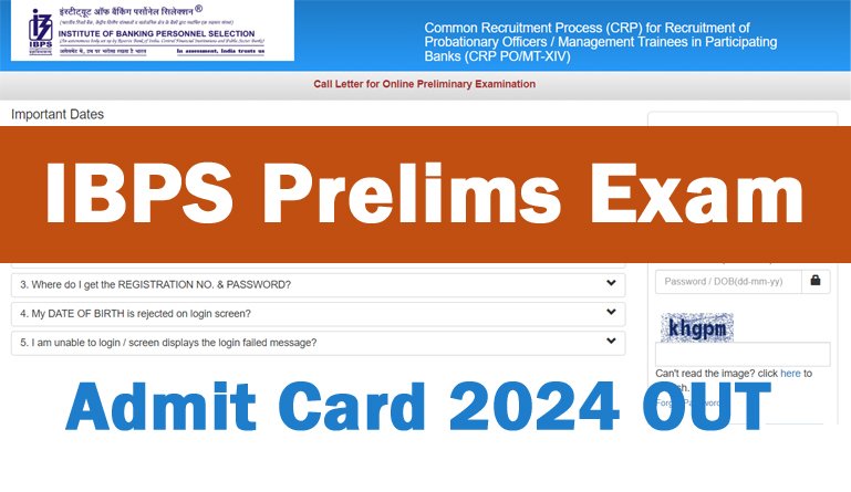 IBPS PO Admit Card 2024