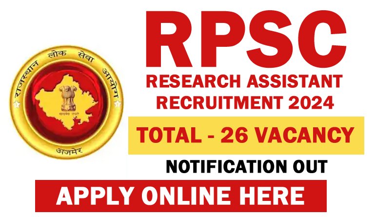 RPSC Research Assistant Recruitment 2024