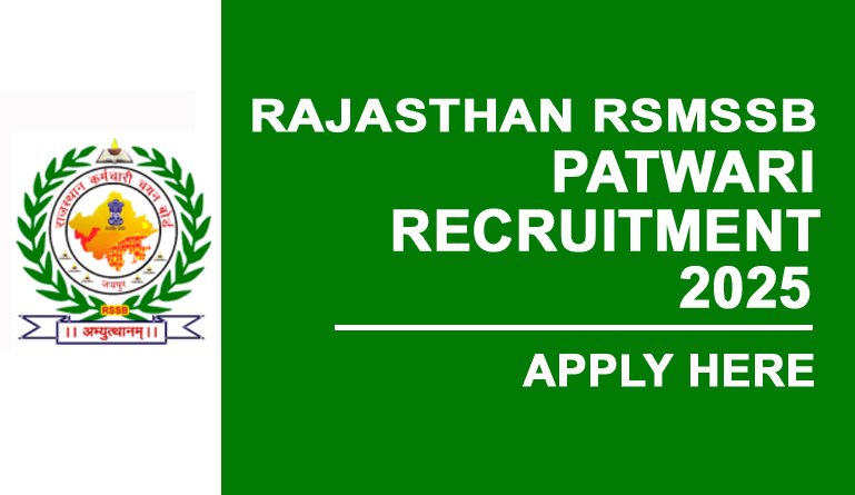 RSMSSB Patwari Recruitment 2025